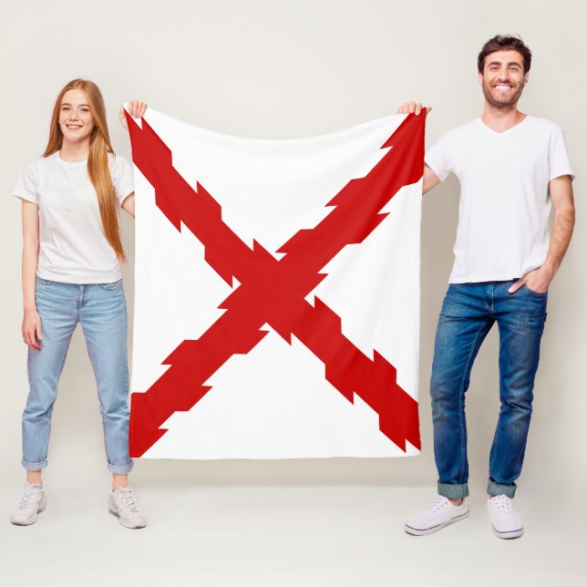 Couverture Polaire Drapeau de Bourgogne (En situation)