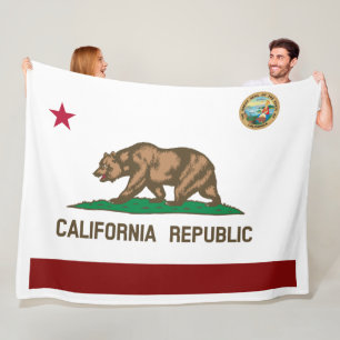 Couverture Polaire Drapeau de Californie