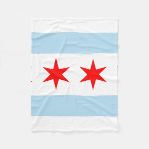 Couverture Polaire Drapeau de Chicago