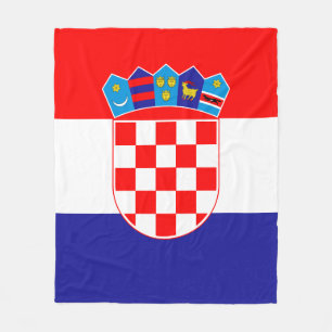 Couverture Polaire Drapeau de Croatie