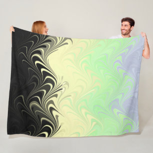 Couverture Polaire Drapeau de fierté Cassgenre Abstrait Marbré Ondulé