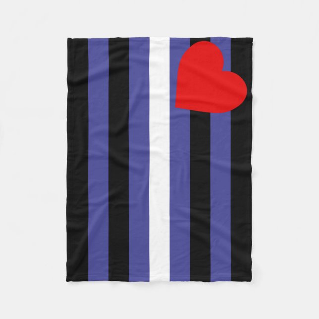 Couverture Polaire Drapeau de fierté cuir (Devant)