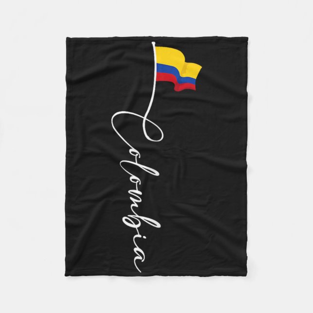 Couverture Polaire Drapeau de fierté de Colombie Expatrié national co (Devant)