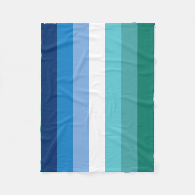 Couverture Polaire Drapeau de fierté gay masculin (Devant)