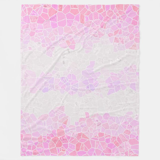 Couverture Polaire Drapeau de fierté Pomosexuel Abstrait Bohème Mosaï (Devant)