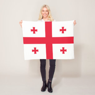 Couverture Polaire Drapeau de Géorgie
