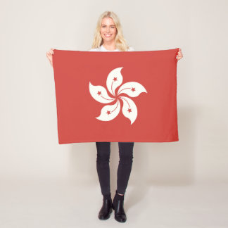 Couverture Polaire Drapeau de Hong Kong