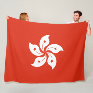 Couverture Polaire Drapeau de Hong Kong