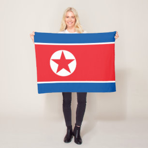 Couverture Polaire Drapeau de la Corée du Nord