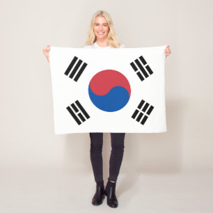 Couverture Polaire Drapeau de la Corée du Sud