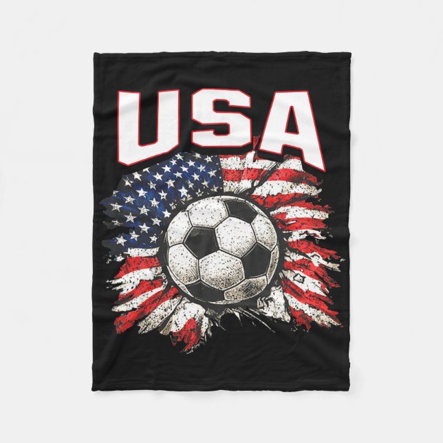 Couverture Polaire Drapeau de la Coupe 2026 Soccer Pride Fun Famille  (Devant)