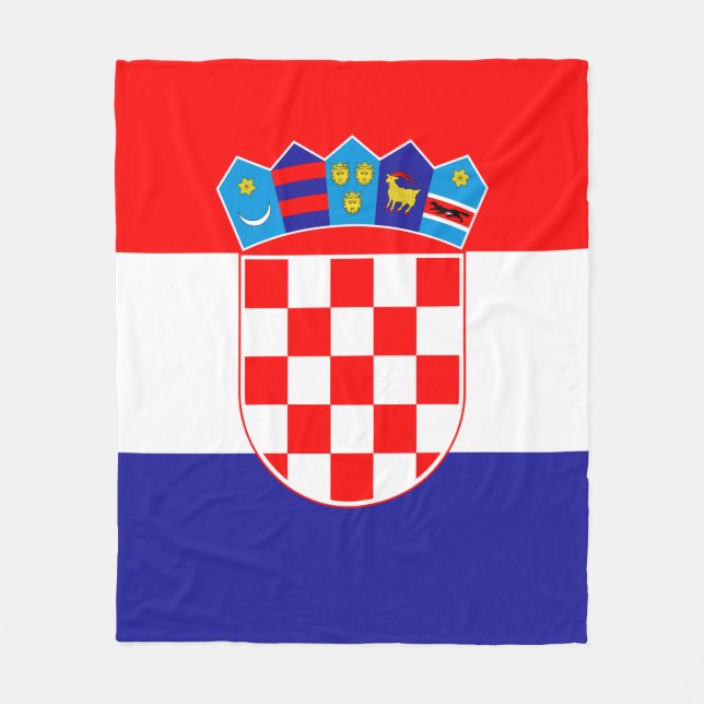 Couverture Polaire Drapeau de la Croatie (Devant)