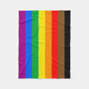 Couverture Polaire Drapeau de la fierté arc-en-ciel de Philly