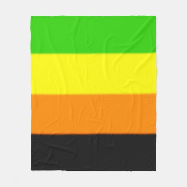 Couverture Polaire Drapeau de la Fierté Aromantique (Devant)
