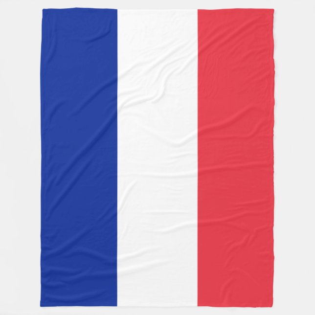 Couverture Polaire Drapeau de la France (Devant)