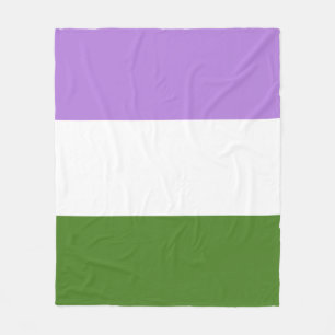 Couverture Polaire Drapeau de la Genderqueer Pride