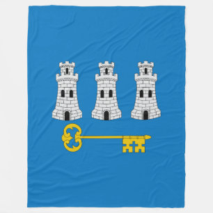 Couverture Polaire Drapeau de La Havane, Cuba Fleece Blanket