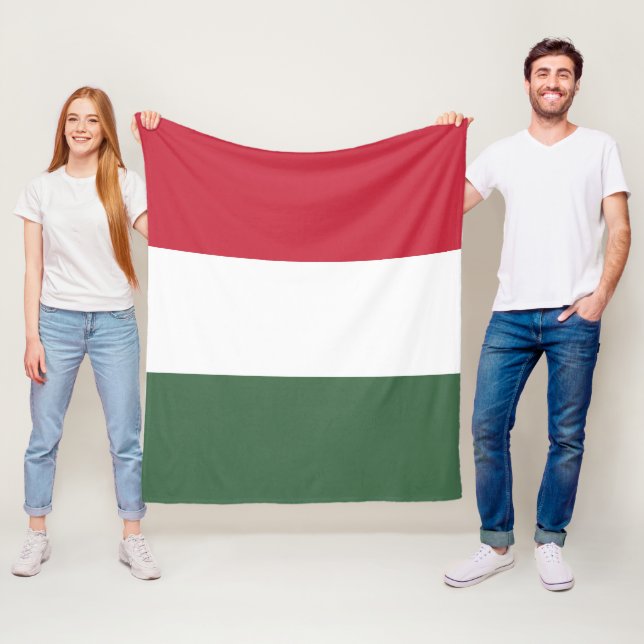 Couverture Polaire drapeau de la Hongrie (En situation)