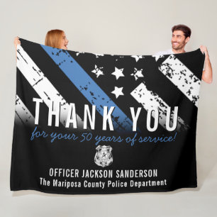 Couverture Polaire Drapeau de la Ligne bleue pour l'anniversaire de l