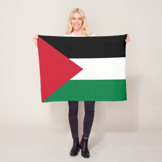 Couverture Polaire Drapeau de la Palestine (En situation)