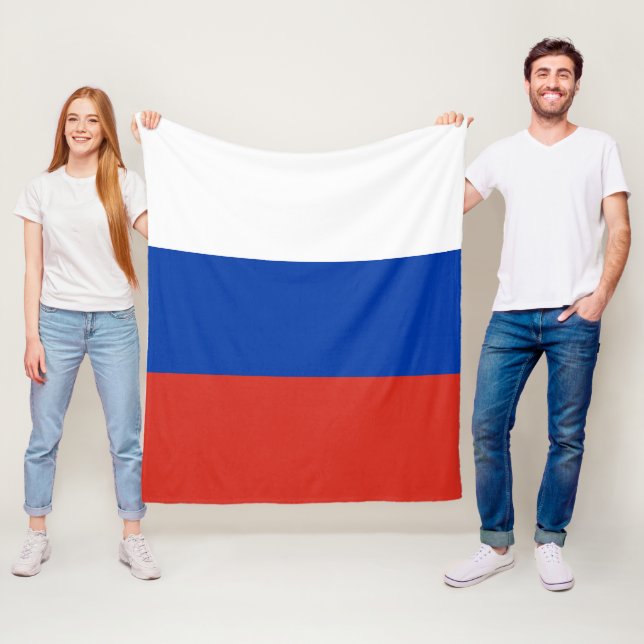 Couverture Polaire Drapeau de la Russie (En situation)
