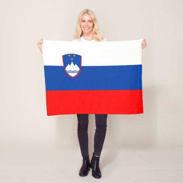 Couverture Polaire Drapeau de la Slovénie (En situation)