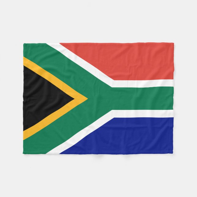 Couverture Polaire Drapeau de l'Afrique du Sud (Devant (Horizontal))