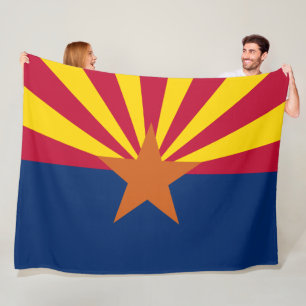 Couverture Polaire Drapeau de l'Arizona