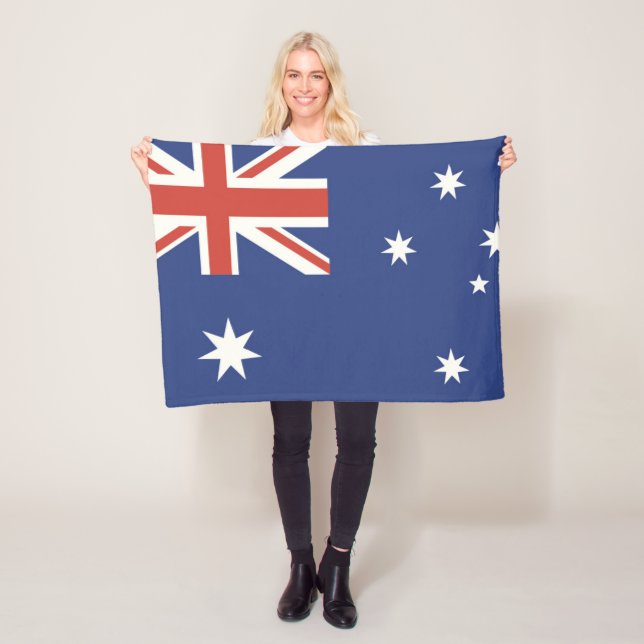 Couverture Polaire Drapeau de l'Australie (En situation)