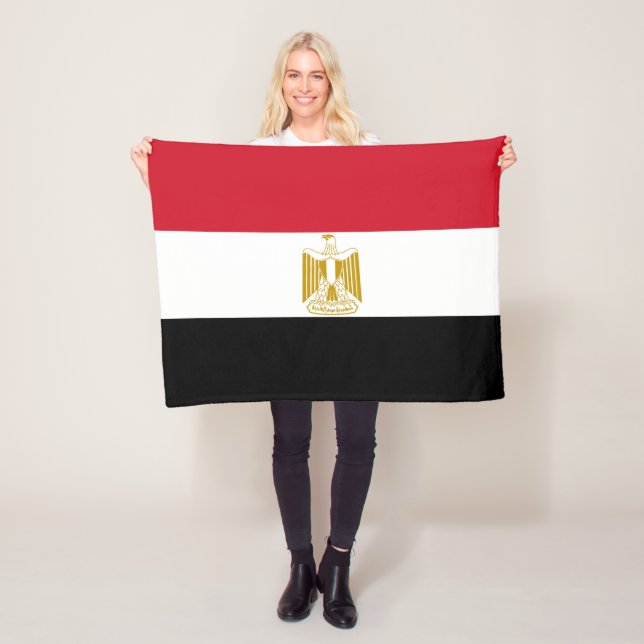 Couverture Polaire Drapeau de l'Égypte (En situation)
