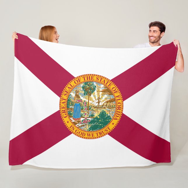 Couverture Polaire Drapeau de l'État de Floride (En situation)