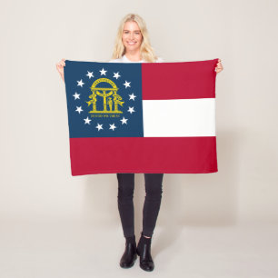 Couverture Polaire Drapeau de l'État de Géorgie