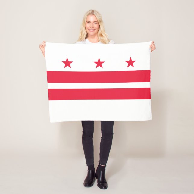 Couverture Polaire Drapeau de l'État de Washington DC (En situation)