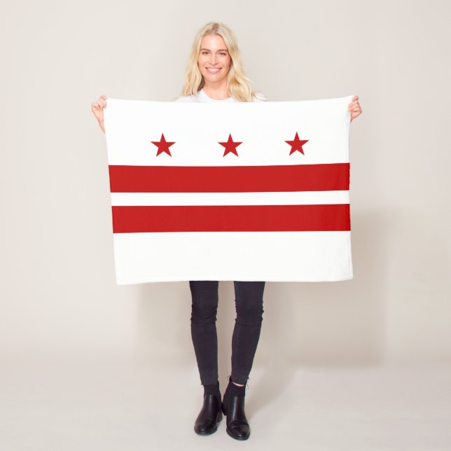 Couverture Polaire Drapeau de l'État de Washington DC (En situation)