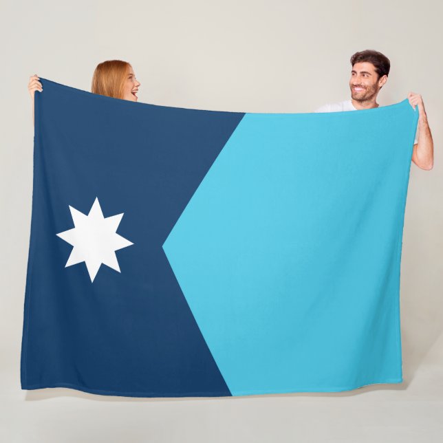 Couverture Polaire Drapeau de l'État du Minnesota (En situation)
