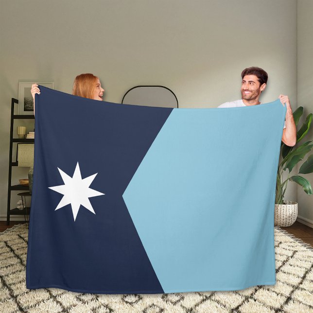 Couverture Polaire Drapeau de l'État rebelle du Minnesota (Créateur téléchargé)