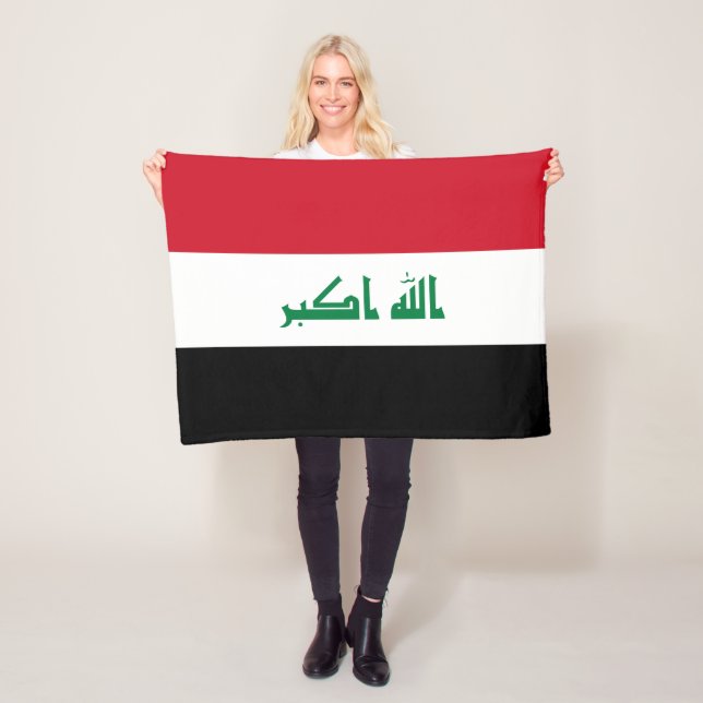 Couverture Polaire Drapeau de l'Irak (En situation)