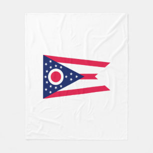 Couverture Polaire Drapeau de l'Ohio
