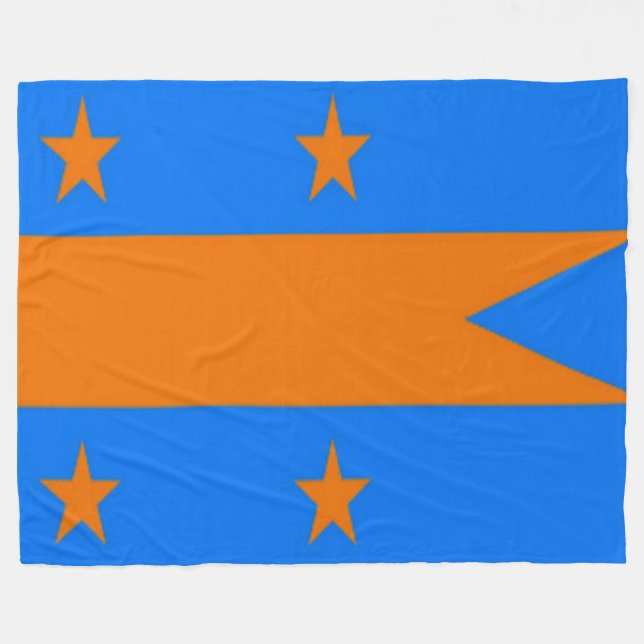 COUVERTURE POLAIRE DRAPEAU DE LONG ISLAND (Devant (Horizontal))