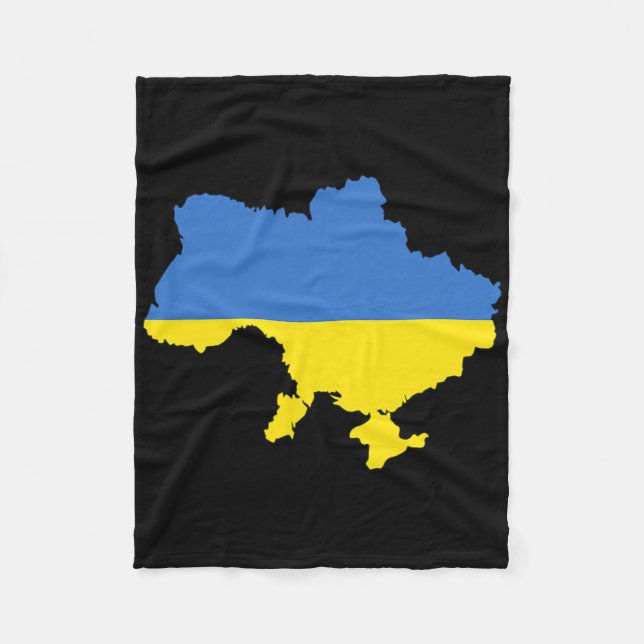 Couverture Polaire Drapeau de l'Ukraine 4  (Devant)