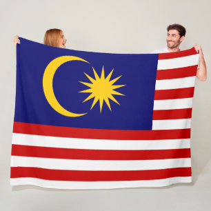 Couverture Polaire Drapeau de Malaisie