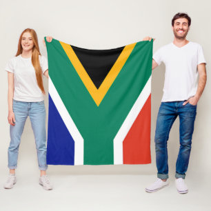 Couverture Polaire Drapeau de milieu de l'Afrique du Sud Bokke