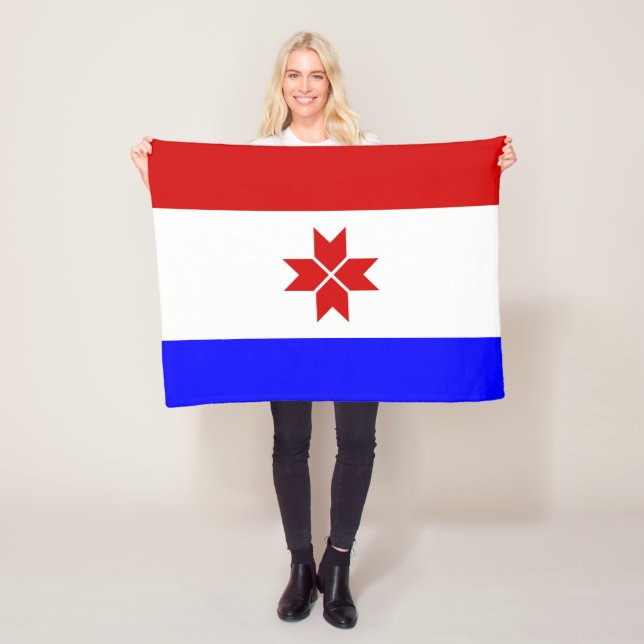 Couverture Polaire Drapeau de Mordovie (En situation)