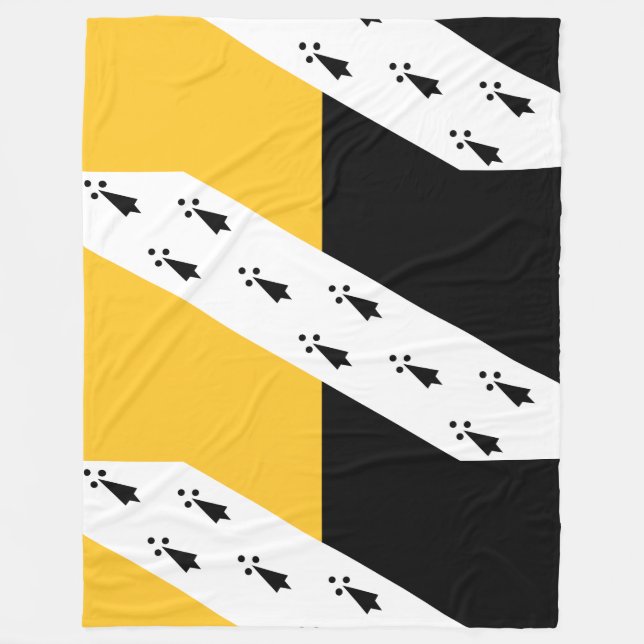 Couverture Polaire Drapeau de Norfolk (Devant)