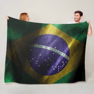Couverture Polaire Drapeau de soie du Brésil