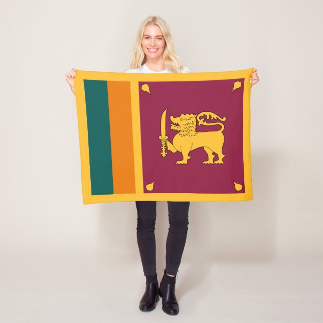 Couverture Polaire Drapeau de Sri Lanka (En situation)