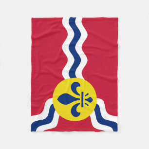 Couverture Polaire Drapeau de St Louis, Missouri