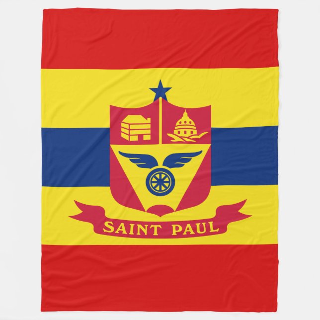 Couverture Polaire Drapeau de St Paul, Minnesota Fleece Blanket (Devant)