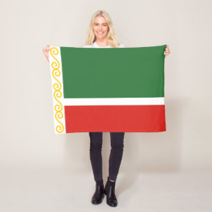 Couverture Polaire Drapeau de Tchétchénie