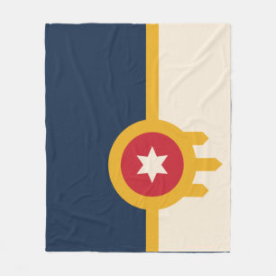 Couverture Polaire Drapeau de Tulsa, Oklahoma